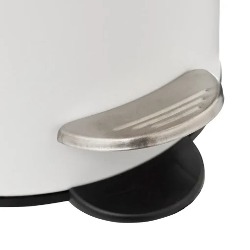Balde MODERN branco em metal softclose 3l