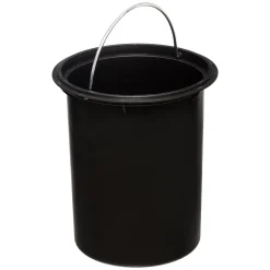 Balde MODERN preto em metal softclose 3l