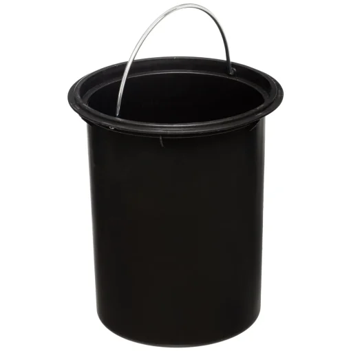 Balde MODERN preto em metal softclose 3l