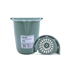 Balde oval com espremedor STONEBLUE 15l