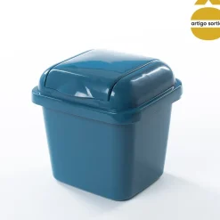 Balde para bancada com tampa basculante