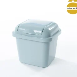 Balde para bancada com tampa basculante