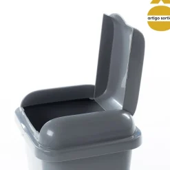 Balde para bancada com tampa basculante