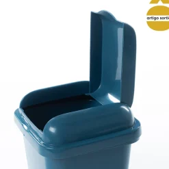 Balde para bancada com tampa basculante