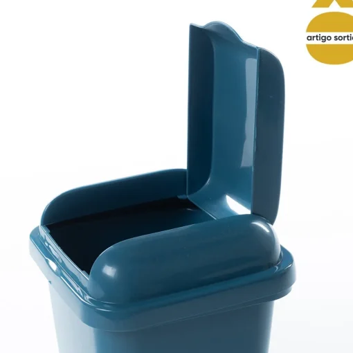 Balde para bancada com tampa basculante