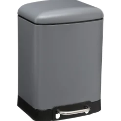 Balde wc ARIANE cinza 6l