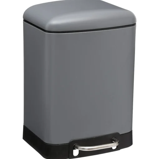 Balde wc ARIANE cinza 6l