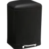 Balde wc ARIANE preto 6l