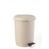 Balde wc bege com pedal 6l