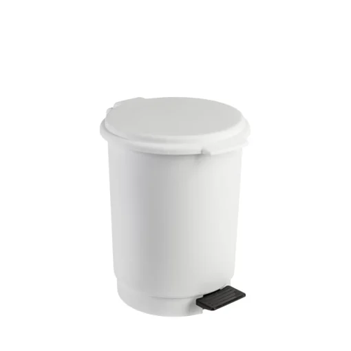 Balde wc branco com pedal 6l