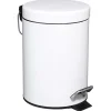 Balde wc branco metal 3l