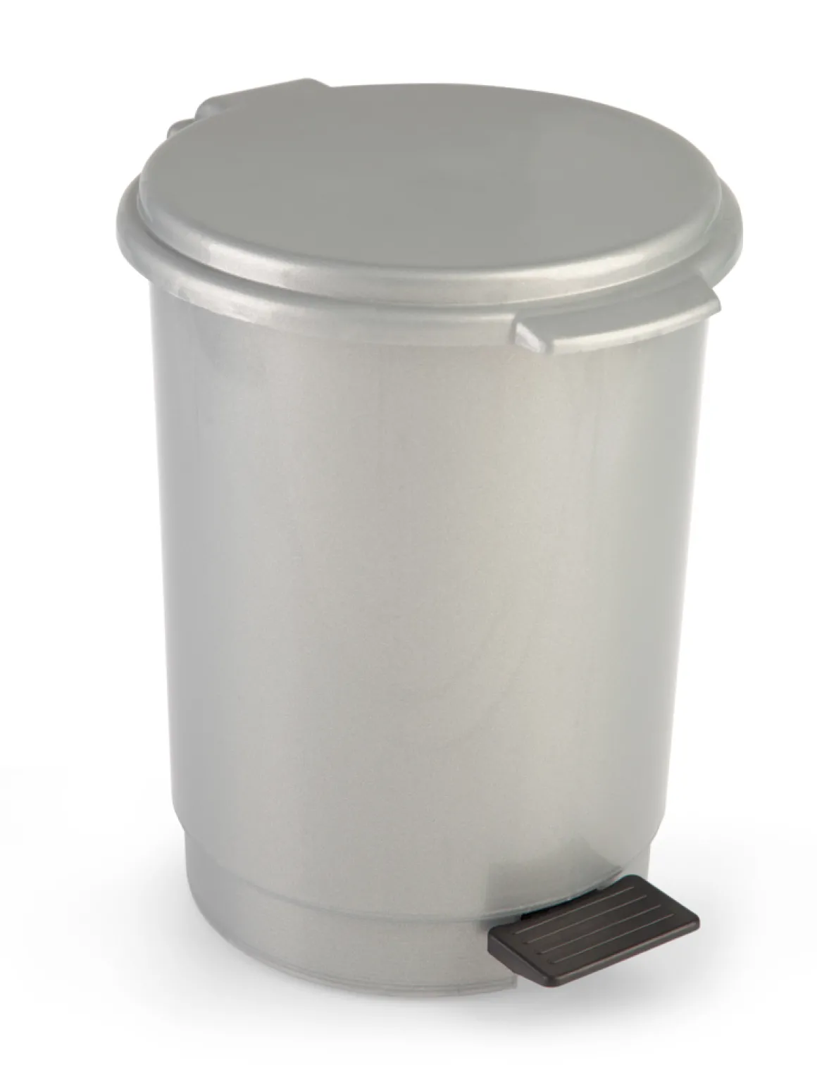 Balde wc cinza com pedal 6l