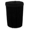 Balde wc com tampa MANILLE preto 7l
