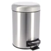 Balde wc cromado soft close em metal