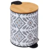 Balde wc HAPACHE metal e bambu 3l