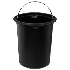 Balde wc inox com tampa em bambu 3l