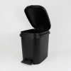 Balde wc preto com pedal 10l
