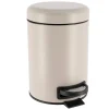 Balde wc taupe mate soft close em metal 3l