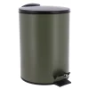 Balde wc verde caqui mate de metal softclose 3l