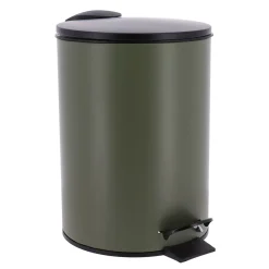 Balde wc verde caqui mate de metal softclose 3l
