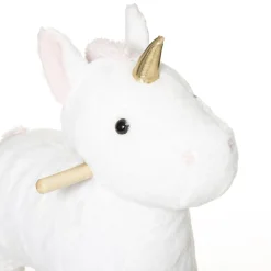 Baloiço unicórnio branco 55x33x64cm