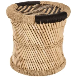 Banco castanho em bambu 38cm