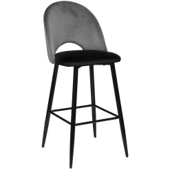 Banco de bar KARA cinza 49x58,5x110cm
