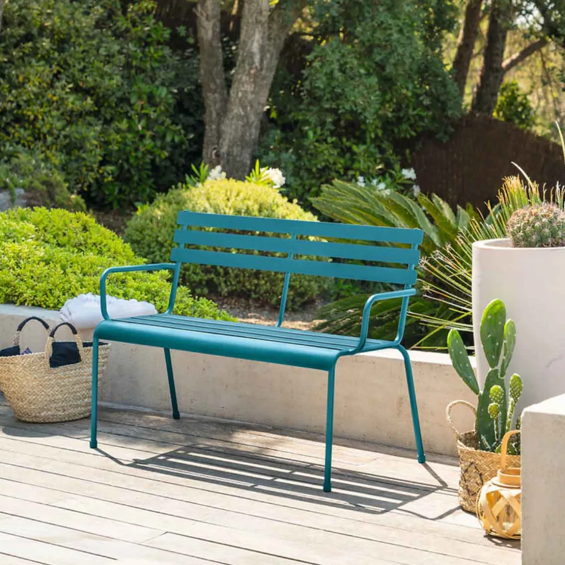 Banco de jardim GREENSBORO azul