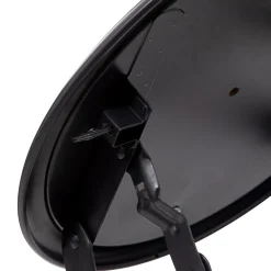 Banco dobrável preto em metal