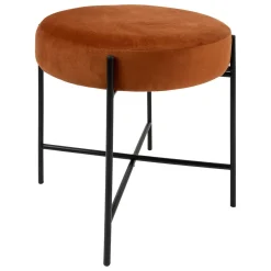 Banqueta ARTY âmbar em veludo