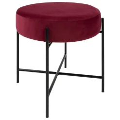 Banqueta ARTY violeta em veludo