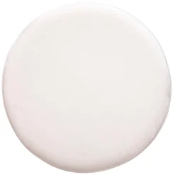 Banqueta BLUSH LIV branca de veludo com pés em metal dourado