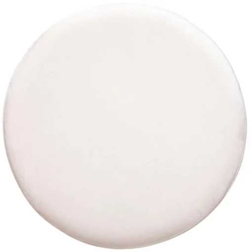 Banqueta BLUSH LIV branca de veludo com pés em metal dourado