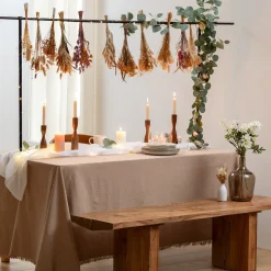 Barra metal para decoração de mesa exterior