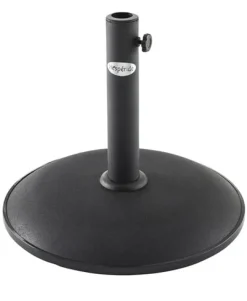 Base para guarda-sol preto em betão