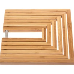 Base para quentes extensível em bambu