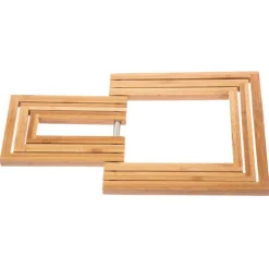 Base para quentes extensível em bambu