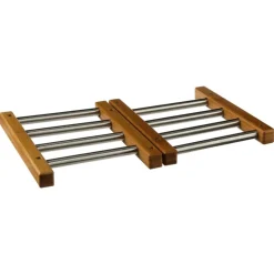 Base para quentes extensível em bambu
