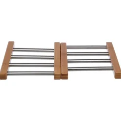 Base para quentes extensível em bambu