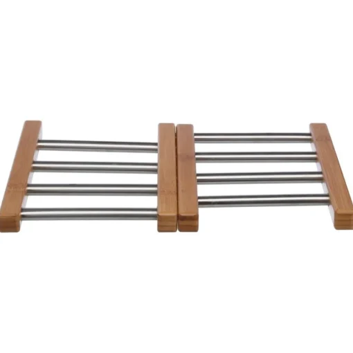 Base para quentes extensível em bambu