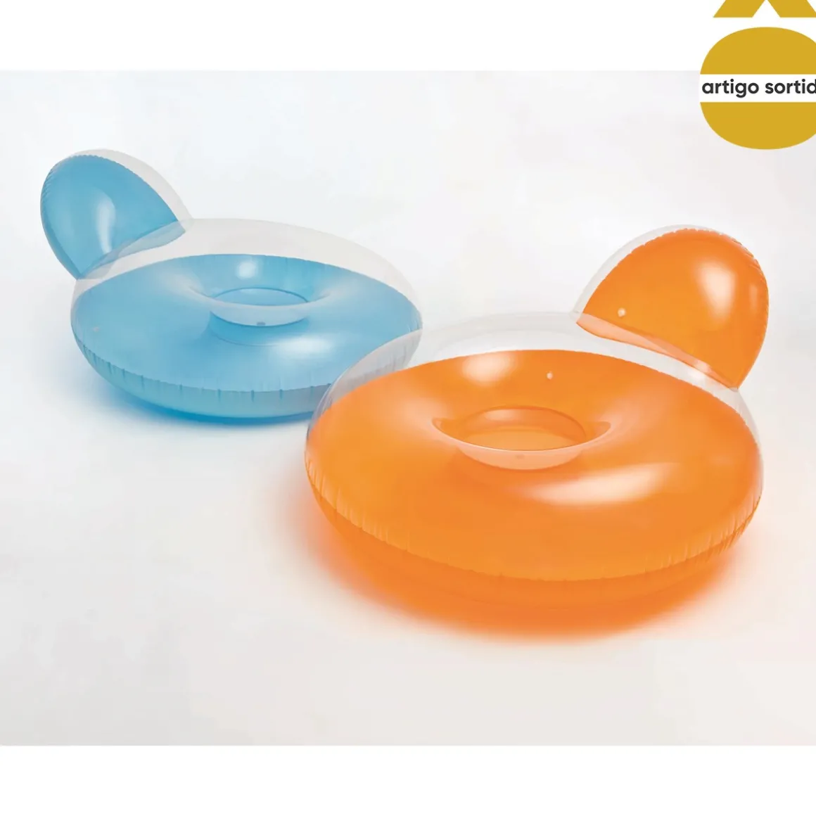 Bóia insuflável com encosto