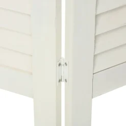 Biombo de madeira branco
