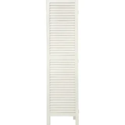 Biombo de madeira branco