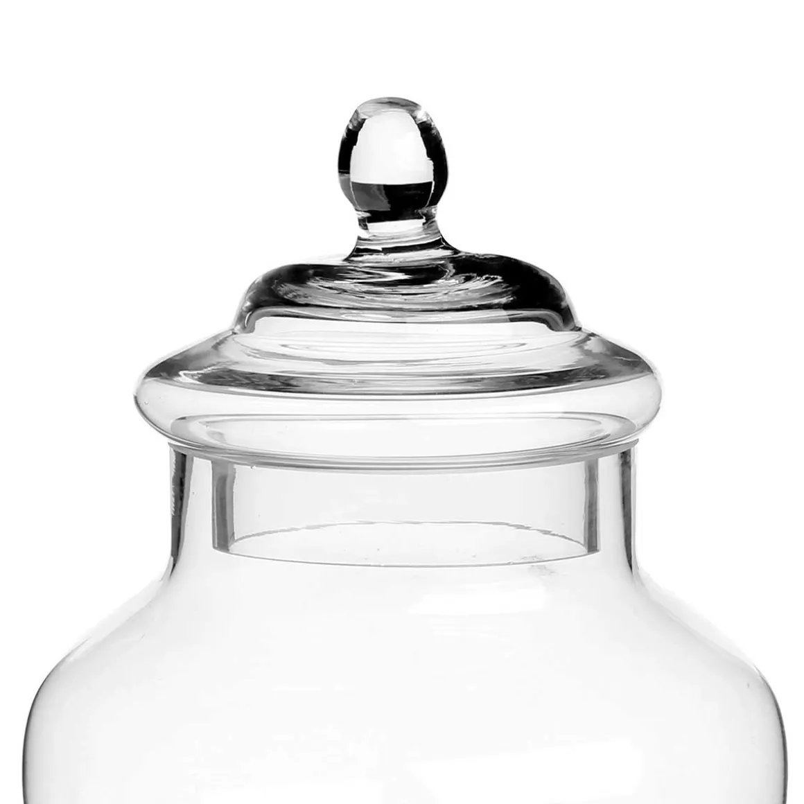 Bomboneira com pé em vidro 30cm