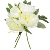 Bouquet com 4 peónias brancas
