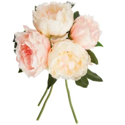 Bouquet com 4 peónias cor rosa