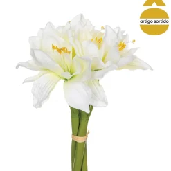 Bouquet de 6 amarilis 31cm