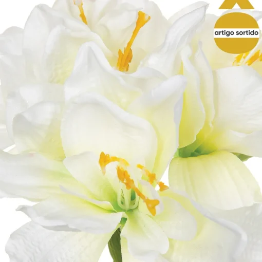 Bouquet de 6 amarilis 31cm