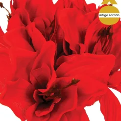 Bouquet de 6 amarilis 31cm