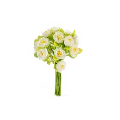 Bouquet de 15 camélias brancas